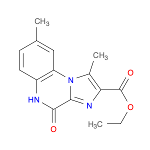 Imidazo[1,2-a]quinoxaline-2-carboxylic acid, 4,5-dihydro-1,8-dimethyl-4-oxo-, ethyl ester