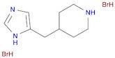 Piperidine, 4-(1H-imidazol-5-ylmethyl)-, hydrobromide (1:2)