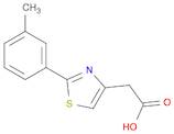 4-Thiazoleacetic acid, 2-(3-methylphenyl)-