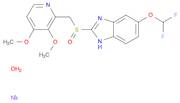 1H-Benzimidazole, 6-(difluoromethoxy)-2-[[(3,4-dimethoxy-2-pyridinyl)methyl]sulfinyl]-, sodium sal…