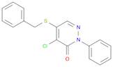 3(2H)-Pyridazinone, 4-chloro-2-phenyl-5-[(phenylmethyl)thio]-