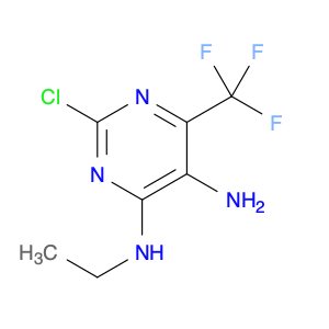 4,5-Pyrimidinediamine, 2-chloro-N4-ethyl-6-(trifluoromethyl)-