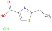 4-Thiazolecarboxylic acid, 2-ethyl-, hydrochloride (1:1)