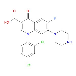 3-Quinolinecarboxylic acid, 1-(2,4-dichlorophenyl)-6-fluoro-1,4-dihydro-4-oxo-7-(1-piperazinyl)-
