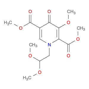 2,5-Pyridinedicarboxylic acid, 1-(2,2-dimethoxyethyl)-1,4-dihydro-3-methoxy-4-oxo-, 2,5-dimethyl e…