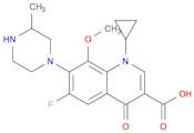 3-Quinolinecarboxylic acid, 1-cyclopropyl-6-fluoro-1,4-dihydro-8-methoxy-7-(3-methyl-1-piperazinyl…