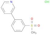 Pyridine, 3-[3-(methylsulfonyl)phenyl]-, hydrochloride (1:1)