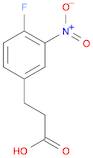 Benzenepropanoic acid, 4-fluoro-3-nitro-