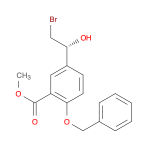 Benzoic acid, 5-[(1R)-2-bromo-1-hydroxyethyl]-2-(phenylmethoxy)-, methyl ester