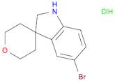 Spiro[3H-indole-3,4'-[4H]pyran], 5-bromo-1,2,2',3',5',6'-hexahydro-, hydrochloride (1:1)