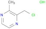 Pyrazine, 2-(chloromethyl)-3-methyl-, hydrochloride (1:1)