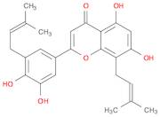 4H-1-Benzopyran-4-one, 2-[3,4-dihydroxy-5-(3-methyl-2-buten-1-yl)phenyl]-5,7-dihydroxy-8-(3-methyl…