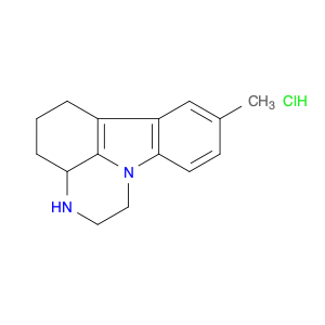 1H-Pyrazino[3,2,1-jk]carbazole, 2,3,3a,4,5,6-hexahydro-8-methyl-, hydrochloride (1:1)