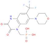 Phosphonic acid, P-[[3,4-dihydro-7-(4-morpholinyl)-2,3-dioxo-6-(trifluoromethyl)-1(2H)-quinoxaliny…