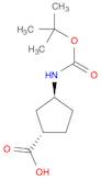 Cyclopentanecarboxylic acid, 3-[[(1,1-dimethylethoxy)carbonyl]amino]-, (1S,3S)-