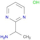 2-Pyrimidinemethanamine, α-methyl-, hydrochloride (1:1)