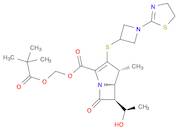 1-Azabicyclo[3.2.0]hept-2-ene-2-carboxylic acid, 3-[[1-(4,5-dihydro-2-thiazolyl)-3-azetidinyl]th...