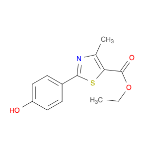 5-Thiazolecarboxylic acid, 2-(4-hydroxyphenyl)-4-methyl-, ethyl ester