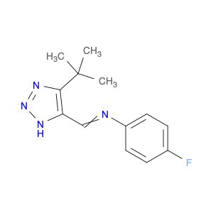 Benzenamine, N-[[4-(1,1-dimethylethyl)-1H-1,2,3-triazol-5-yl]methylene]-4-fluoro-