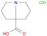 1H-Pyrrolizine-7a(5H)-carboxylic acid, tetrahydro-, hydrochloride (1:1)