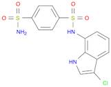 1,4-Benzenedisulfonamide, N1-(3-chloro-1H-indol-7-yl)-