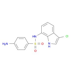 4-amino-N-(3-chloro-1H-indol-7-yl)benzene-1-sulfonamide