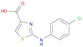 4-Thiazolecarboxylic acid, 2-[(4-chlorophenyl)amino]-