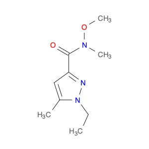 1H-Pyrazole-3-carboxamide, 1-ethyl-N-methoxy-N,5-dimethyl-