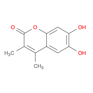 2H-1-Benzopyran-2-one, 6,7-dihydroxy-3,4-dimethyl-