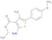 3-Thiophenecarboxylic acid, 2-amino-5-(4-methoxyphenyl)-4-methyl-, ethyl ester