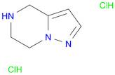 Pyrazolo[1,5-a]pyrazine, 4,5,6,7-tetrahydro-, hydrochloride (1:2)