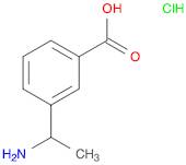 Benzoic acid, 3-(1-aminoethyl)-, hydrochloride (1:1)