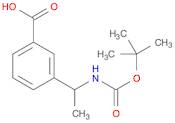 Benzoic acid, 3-[1-[[(1,1-dimethylethoxy)carbonyl]amino]ethyl]-