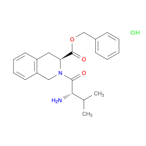 3-Isoquinolinecarboxylic acid, 2-(2-amino-3-methyl-1-oxobutyl)-1,2,3,4-tetrahydro-, phenylmethyl e…