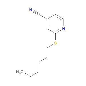 4-Pyridinecarbonitrile, 2-(hexylthio)-