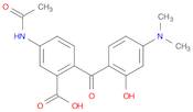 Benzoic acid, 5-(acetylamino)-2-[4-(dimethylamino)-2-hydroxybenzoyl]-