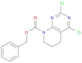 Pyrido[2,3-d]pyrimidine-8(5H)-carboxylic acid, 2,4-dichloro-6,7-dihydro-, phenylmethyl ester