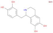 6,7-Isoquinolinediol, 1-[(3,4-dihydroxyphenyl)methyl]-1,2,3,4-tetrahydro-, hydrobromide (1:1)