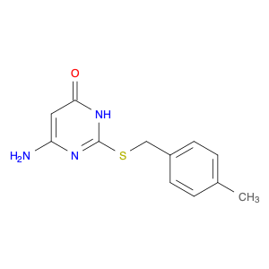 4(3H)-Pyrimidinone, 6-amino-2-[[(4-methylphenyl)methyl]thio]-