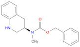 Carbamic acid, methyl[(3R)-1,2,3,4-tetrahydro-3-quinolinyl]-, phenylmethyl ester (9CI)