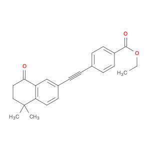 Benzoic acid, 4-[2-(5,6,7,8-tetrahydro-5,5-dimethyl-8-oxo-2-naphthalenyl)ethynyl]-, ethyl ester