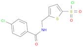 2-Thiophenesulfonyl chloride, 5-[[(4-chlorobenzoyl)amino]methyl]-