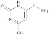 2(1H)-Pyrimidinone, 4-methyl-6-(methylthio)-