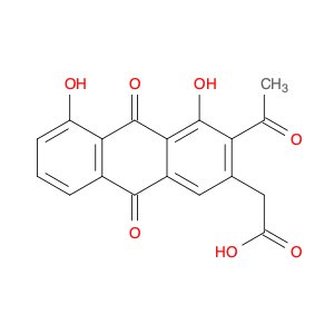 2-Anthraceneacetic acid, 3-acetyl-9,10-dihydro-4,5-dihydroxy-9,10-dioxo-