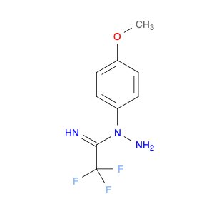 Ethanimidic acid, 2,2,2-trifluoro-N-(4-methoxyphenyl)-, hydrazide