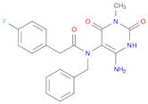 Benzeneacetamide, N-(4-amino-1,2,3,6-tetrahydro-1-methyl-2,6-dioxo-5-pyrimidinyl)-4-fluoro-N-(phen…