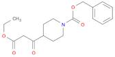 4-Piperidinepropanoic acid, β-oxo-1-[(phenylmethoxy)carbonyl]-, ethyl ester