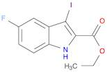 1H-Indole-2-carboxylic acid, 5-fluoro-3-iodo-, ethyl ester