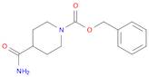 1-Piperidinecarboxylic acid, 4-(aminocarbonyl)-, phenylmethyl ester