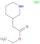 3-Piperidineacetic acid, ethyl ester, hydrochloride (1:1)